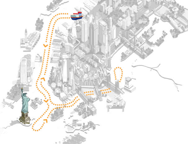Landmarks Cruise Route